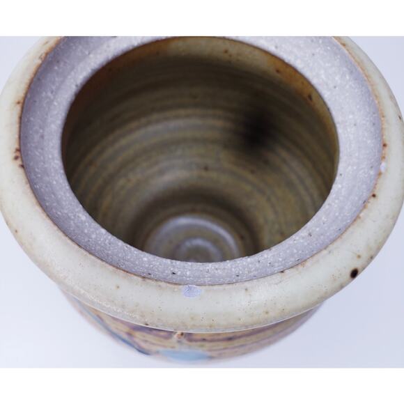 NICK JOERLING POTTERY Handmade Stoneware Honey Jar w/ Lid *Minor Flaw - Picture 11 of 12